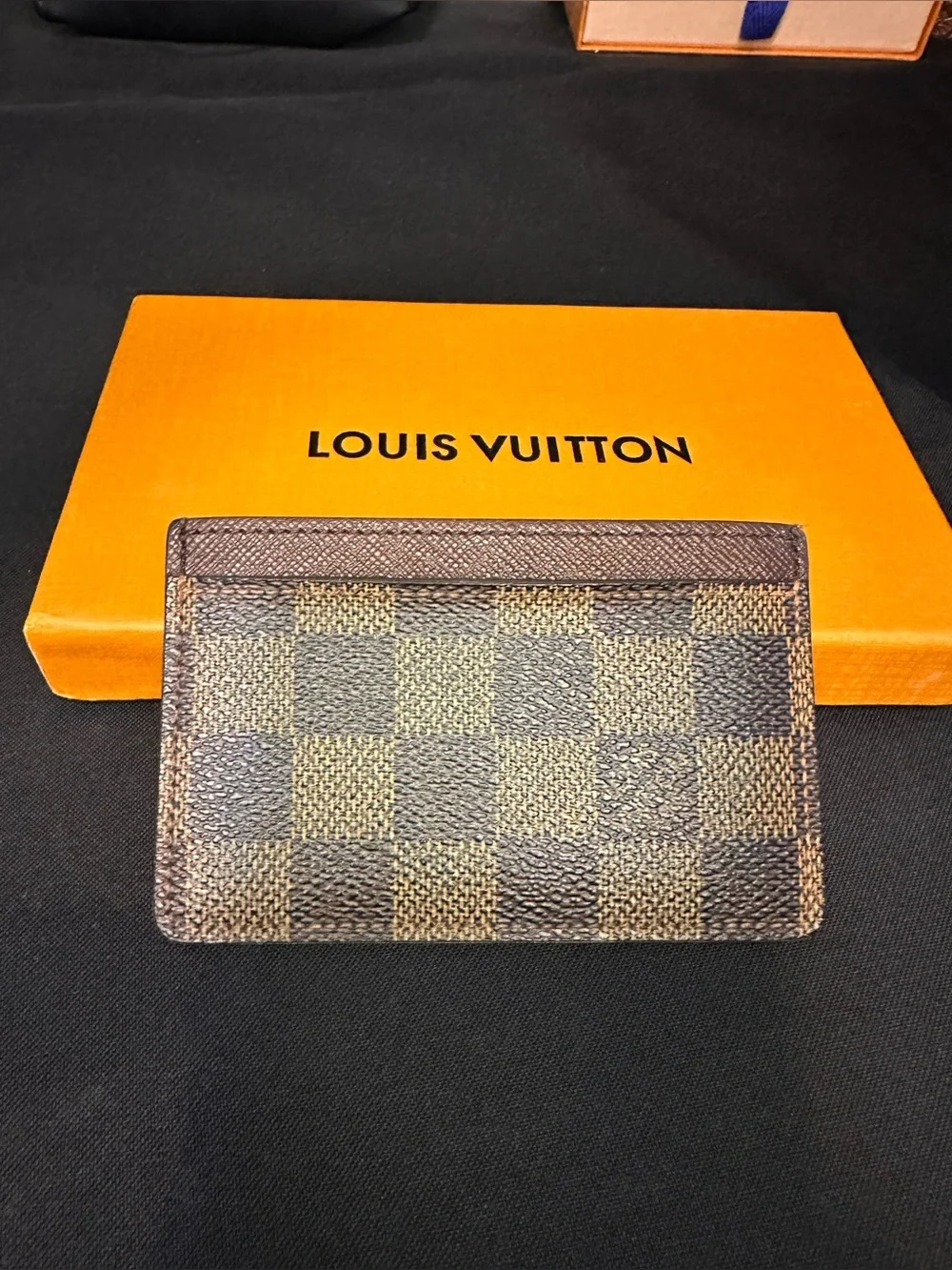 Louis Vuitton N61722 Port Carte Card Case Damier Brown